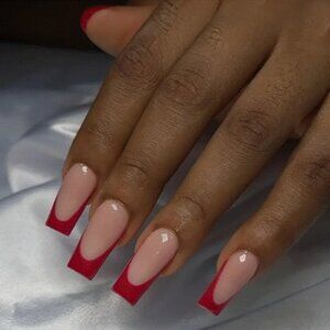 Beautiful press-on or glue-on nails.